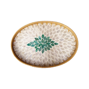 ถาดเสิร์ฟลายหวายและเปลือกหอยสุดหรูสำหรับตกแต่งโรงแรมและร้านอาหาร - Product Image 1