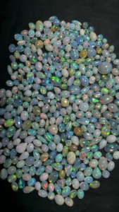Wholesale Natural White Fire <b>Opal</b> Loose Gemstone 10-25mm | Polished Cabochon <b>Opal</b> Stones for Jewelry Making, <b>Rings</b>, Pendants - Product Image 3
