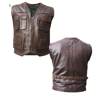 Nuevo Diseño, Chaleco de Cuero para Hombre, Estilo Casual, Transpirable, de Alta Calidad, para Invierno, Motocicleta, Estilo Personalizado - Product Image 1