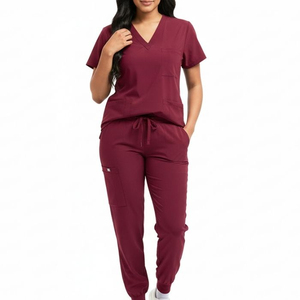Medical Nurse Uniform Set Short Sleeve <b>Hospital</b> <b>Scrubs</b> for Women Staff High Quality Cotton Polyester <b>Scrub</b> Suits OEM - Product Image 3