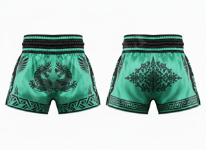 กางเกงขาสั้นมวยไทยขาสั้นปักโลโก้เอง - Product Image 5