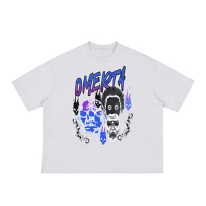 Wholesale High Quality 100% Cotton <b>Custom</b> Graphic Hip Hop Vintage Boxy Loose Fit T <b>Shirts</b> for Men DTG Print <b>Custom</b> <b>Design</b> - Product Image 3