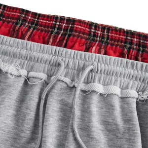 Pantalon ample décontracté en molleton de coton léger pour homme, à rayures personnalisées, taille élastique mi-haute, coupe large et oversize, vente en gros - Product Image 6