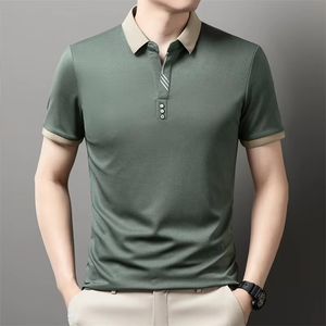 Polo para Hombre con Logotipo Personalizado, Tejido Ecológico ODM 100% Algodón, 240g, Color Sólido, Tres Botones, Cuello con Hombros Caídos - Product Image 5