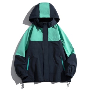 แจ็กเก็ตกันลมมีฮู้ดปรับแต่งได้สำหรับผู้ชายเสื้อกันลมแบบลำลองสำหรับฤดูใบไม้ร่วงและฤดูหนาวชุดใส่กลางแจ้งทุกขนาดทำจากโพลีเอสเตอร์/ ไนลอน - Product Image 2