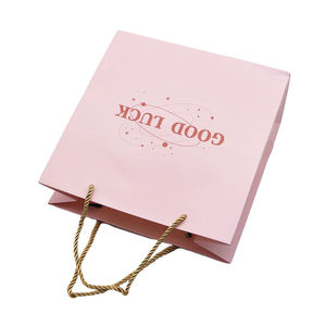 Custom Logo Recycled Art Paper Luxury Boutique Shopping <b>Bag</b> with Digital Printing and Handle - Product Image 2