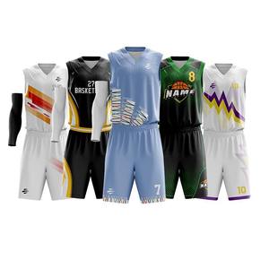 Conjunto de Uniforme de Baloncesto Sublimado Personalizado, Camiseta sin Mangas con Cuello en V, Pantalones Cortos, Unisex, para Adultos, Todas las Temporadas, Ropa Deportiva de Secado Rápido - Product Image 6