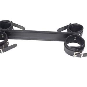 Leather Hogtie Restraint Strap <b>for</b> Wrist and Ankle Cuffs - Product Image 6