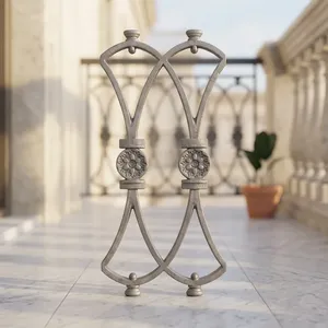 Barandilla de Balcón de Hierro Fundido, Soporte Decorativo de Pared, Diseño Tradicional, Barandillas para Escaleras, Resistentes al Óxido - Product Image 3