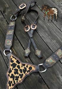 Ensemble de sellerie en cuir occidental avec logo personnalisé, nouveau design 2026, comprenant selle, bride, harnais, têtière et collier de poitrine - Product Image 3