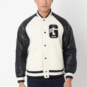 Chaqueta Varsity para Hombre de Secado Rápido, Cuello Alto, Parches Bordados Frontales, Precio Bajo, Alta Calidad, Cantidad al por Mayor - Product Image 5