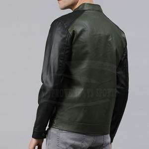 เสื้อแจ็คเก็ตหนังวัวระบายอากาศน้ำหนักเบาคอตั้งสำหรับฤดูใบไม้ผลิ - Product Image 3