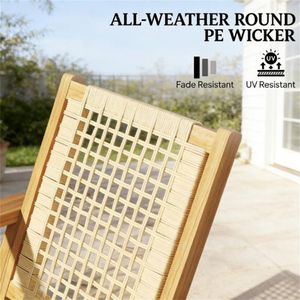 Set di Due Sedie a Dondolo da Esterno Color Kaki per Terrazza e Giardino - Product Image 4