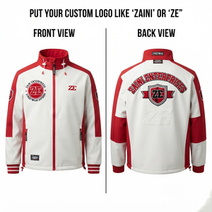 เสื้อแจ็คเก็ตซอฟต์เชลล์พรีเมียม 220 กรัม ผลิตจากโพลีเอสเตอร์ บอนด์ด์ ฮู้ดดี้ กันลม ระบายอากาศได้ดี เป็นมิตรกับสิ่งแวดล้อม เหมาะสำหรับกิจกรรมกลางแจ้ง - Product Image 1