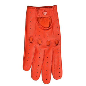 Gants de conduite pour hommes de haute qualité, en cuir de chèvre véritable, confortables, antidérapants, pour les voyages, style uni, quatre saisons - Product Image 2