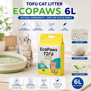 EcoPaw Eco-Friendly Soybean <b>Cat</b> <b>Litter</b> | High Absorption & Odor Control - Product Image 1