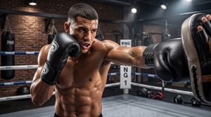 Guantes de Boxeo Verticales Portátiles de Cuero Genuino Negro Dumela International, Equipo de Entrenamiento Profesional, Modelo DI-BG-23 - Product Image 5