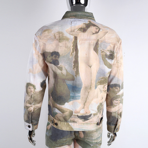 Ensemble de survêtement imprimé longueur intégrale pour homme, style streetwear, impression par sublimation, polyester, coupe classique, col boutonné, style printemps - Product Image 5