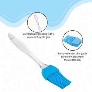 Pinceau de cuisine en silicone de qualité supérieure, résistant à la chaleur, pour la pâtisserie, la cuisson des gâteaux, sans BPA, compatible lave-vaisselle, non toxique - Product Image 4