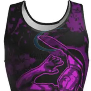 High Quality Spandex/Polyester Customizable Quick Dry Lightweight Wrestling <b>Singlet</b>-Latest Design Low MOQ for <b>Men</b> Adults - Product Image 6