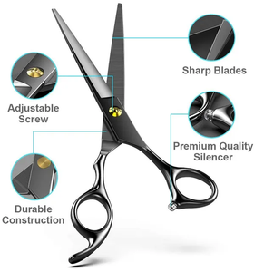 Tegra Surgical 2023 New Style Right-Handed Barber Scissors Soft Handle High Quality Stainless Steel Blade 28 <b>Teeth</b> Hair - Product Image 2