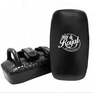 เป้าซ้อมมวยไทยเป้าเตะแบบไม่มีโลโก้ทำจากหนังแผ่นเจาะมือและเท้าแบบโค้งสำหรับชกมวยเทควันโด MMA แบบมวยไทย - Product Image 1