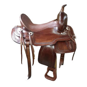 Marron Endurance Western Barrel Racing Selle en cuir véritable Tack Set Anglais Plaisir Équitation Selle Équipement En Gros - Product Image 1