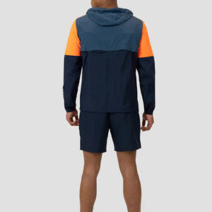 Conjunto de Chaqueta Cortavientos con Capucha y Pantalones Cortos de Invierno Unisex, Diseño Personalizado, Bloques de Color, 100% Algodón - Product Image 6