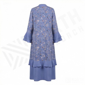 Abaya populaire pour femmes, fabriquée avec les meilleurs matériaux, couleur personnalisable, manches longues, style décontracté, prix raisonnable pour adultes, vêtements modestes. - Product Image 2