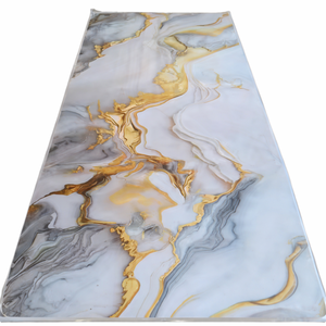 แผ่นตกแต่งพีวีซีพรีเมียม ดี สโตน่า ลายหิน ทันสมัย กันน้ำ ทนทาน สำหรับตกแต่งผนังภายใน ห้องนั่งเล่น ห้องนอน - Product Image 1