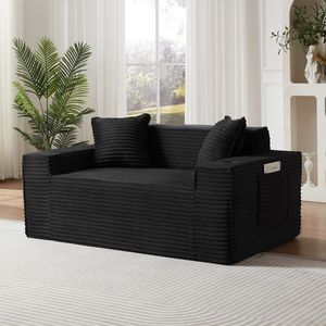 Divano Moderno a 2 Posti Senza Struttura per Spazi Compatti, Facile da Usare e Senza Necessità di Montaggio, Ideale per Appartamenti e Uffici - Product Image 2