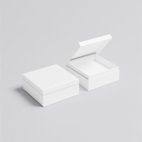 Boîte à montre magnétique en carton pour commande minimale, boîte de luxe avec couvercle et base, boîtes cadeaux, logo personnalisé