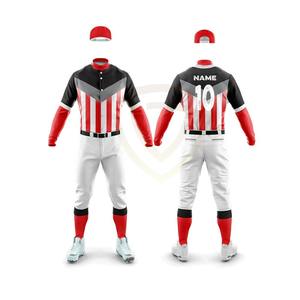 Uniformes de Béisbol Juveniles Personalizados de la Mejor Calidad al por Mayor, Tela Elástica con Patrón Liso, Estilo Sublimado - Product Image 6