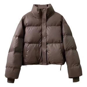 Manteau matelassé léger à capuche pour hommes Veste en duvet chaude d'hiver de haute qualité en tissu de toile épaisse de grande taille avec logo à l'avant - Product Image 6