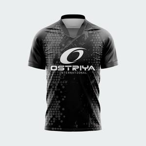 Nuevo diseño 2026 con cuello de punto, camiseta de fútbol transpirable con estampado por transferencia térmica, 100% poliéster - Product Image 5