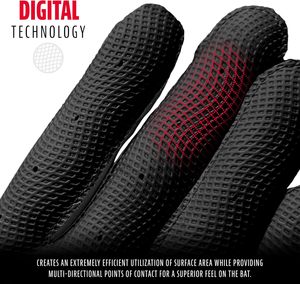 ถุงมือตีลูกเบสบอล - สำหรับผู้ใหญ่และเยาวชน เบสบอลและซอฟต์บอล - ถุงมือตีลูกสำหรับผู้ชายและเด็ก สำหรับกีฬาทีบอลและซอฟต์บอล - มีหลายขนาดและหลายสีให้เลือก - Product Image 5