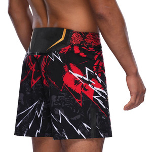 Shorts de lutte pour hommes, 4 points, respirants, extensibles, séchage rapide, anti-rétrécissement, durables, légers, 100% polyester - Product Image 2