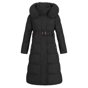 Nuevos Abrigos Largos de Plumón para Mujer, Gruesos, Cálidos, con Capucha, de Poliéster, para Invierno - Product Image 1