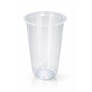 Vaso de polipropileno PP de grado alimenticio, estético, en forma de U, de 7 gr, 22 onzas, para cafetería, hecho en Indonesia. - Product Image 1