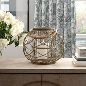 Portavelas y farol montados en la pared de ratán Otros tipos de tarros de velas - Product Image 2