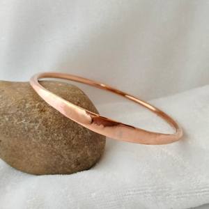 European and American Retro <b>Red</b> Copper <b>Bracelet</b> Hammered Rustic Copper Wire Magnetic <b>Bracelet</b> - Product Image 5