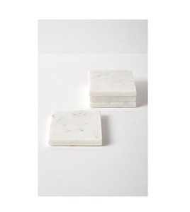 Handcrafted Natural <b>Marble</b> <b>Coasters</b> Set With Unique Veining Patterns For Premium Gift And Table Styling Restaurant Hotels Use - Product Image 6