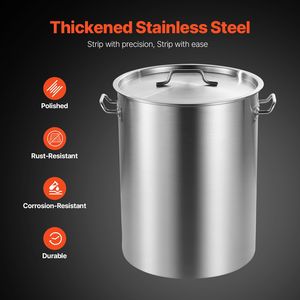 Pentola Professionale in Acciaio Inox da 36 Quarti con Coperchio, Manico e Cestello per Salse, 40cm X 20cm, Pentole per Cucina - Product Image 3