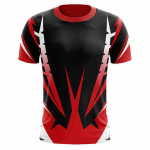 T-shirts pour hommes à manches courtes, impression numérique personnalisée, en polyester et élasthanne, séchage rapide. - Product Image 3