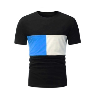 2025 vente en gros personnalisé couleur unie t-shirt hommes col rond t-shirts tricotés 100% coton grande taille col rond hommes t-shirts en vrac - Product Image 4