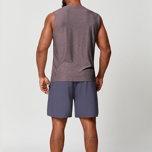 Custom Printed Logo Plain Blank Men Gym Tank <b>Tops</b> Breathable Moisture Wicking Sleeveless Men Casual T-shirts Activewear Men - Product Image 3