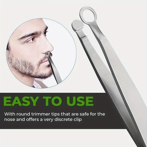 Premium Nose Hair <b>Trimming</b> Tweezer Precision Facial Grooming <b>Tool</b> for Safe and Easy Nose Hair <b>Removal</b> Durable An - Product Image 4