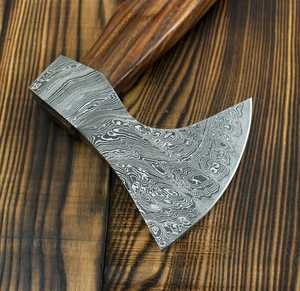 High Quality Carbon Steel Builder's Hatchet with Wood Handle 4 3/4 in Blade <b>Leather</b> Sheath-Outdoor Survival <b>Tool</b> - Product Image 6