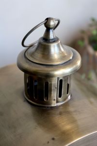 Wholesale Home Tabletop Decoration <b>Brass</b> Antique Metal Candle Holder <b>Lanterns</b> Rectangle Shape - Product Image 6