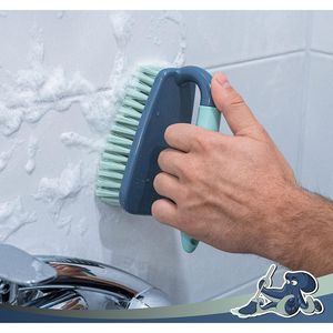Spazzola per Pulizia con Impugnatura Comoda, Spazzola per Doccia con Setole Rigide e Flessibili per Pulizia di Bagno e Cucina - Product Image 3